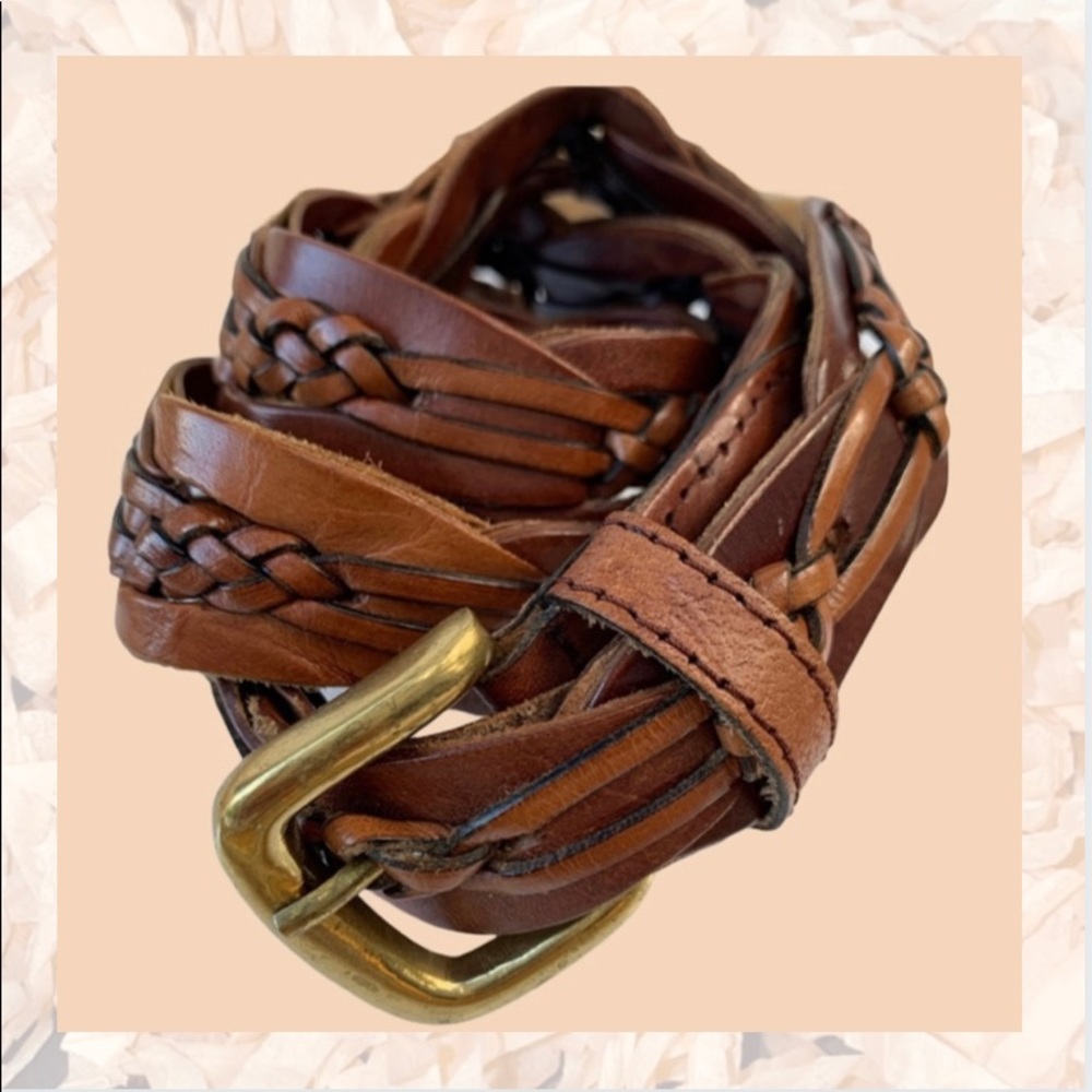 Braided Leather Belt